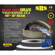 BRAKE SHOE HILUX VIGO KUN25 REAR 05"-15" BRAKE PART KASUT LINING BELAKANG NBS S2900