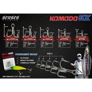 SENSES KOMODO 5X TREBLE HOOK TOURNAMENT GRADE