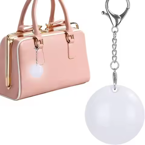 New Round Purse Glow Light Night Light USB Rechargeable Handbag Light Automatic Mini Purse Lamp Bag 