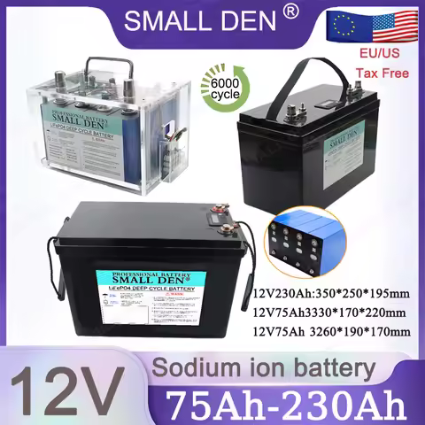 Na+ 12V 75Ah 230Ah Sodium ion battery 20C High discharge 2.9V 3.1V 75Ah 4S For electric vehicle and 