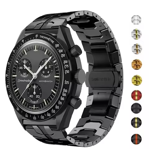 Stainless Steel Strap For Omega X Swatch Joint MoonSwatch Metal Business Bracelet For Amazfit GTS 2 