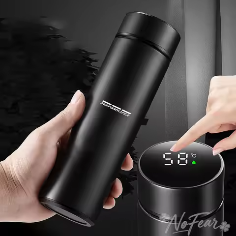 Car Vacuum Cup Temperature Display Thermos Mug Coffee Cup For BMW M Emblem E46 E36 E34 F10 E90 F30 E