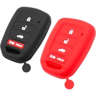 Silicone Key Fob Cover Fit for Honda Accord Civic Crosstour CR-V HR-V Fit Straight 4 BTS Key Fob | C