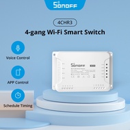 SONOFF 4CHR3 Wifi Smart Switch with RF Control 4 Gang Inching/Self-Locking/Interlock Wireless for DIY Smart Home