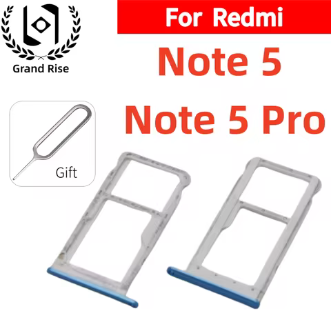 For Xiaomi Redmi Note 5 Note 5 Pro 5G SIM Card Tray Slot Holder Adapter Micro SD Card Chip Drawer Ho