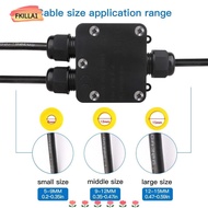 FKILLAONE Electrical Junction Box Waterproof Wire Connector 3 Way IP68 Street Lamp Sealing Box