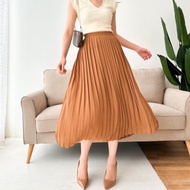 [MAFIA] Crystal midi pleated skirt