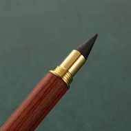 【SALES】 Retro Brass Eternal Pencil HB Inkless Wood Pencil Unlimited Writing Art Sketch Painting Tools Kid Gift School Kawaii Stationery