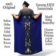 Sarung Hitam Polos Merk HDS Motif Wadimor Bali / Sarung Polos Hitam Pria Dewasa / Sarung Polos Hitam