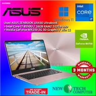 #AZ089 USED ASUS ZENBOOK UX430 Performance Ultrabook intel i7-8550U 16GB 512GB SSD Nvidia MX150 2G G