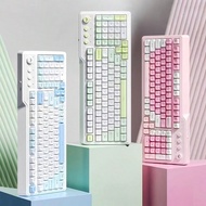 AULA F3099-Three-Mode Office Keyboard, Stylish Color Matching, Button Sound Is Small, Large-Capacity