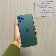 iPhone 11 Pro Max Midnight Green 256 GB imei resmi terdaftar kmenperin, sinyal aktif all operator. G