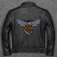 premium Jaket kulit jaket kulit sapi asli jaket Harley davidson vest