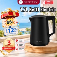 SPOETRY 1.7L Kettl Electric Cordless Kettle full-inner Stainless Steel 304 Auto Shut-Off and Boil Dr