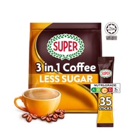 Super 3In1 Coffee Less Sugar 35s X 16g