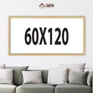 AES Custom Dutch Teak Frame Size 60x120 - Wall Decoration Display