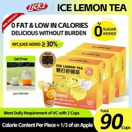 LICKZ JUICE Ice Lemon Tea Beverage Concentrate - BUNDLE 90 Sachets with Free Juice blender  [0 Fat, 