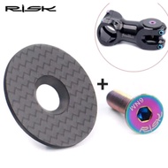 Risk Top Cap Carbon Titanium Bolts Bicycle Stem Bolts Cover Bicycle Headset 28.6mm