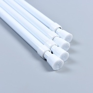 ST/🪁1GSHOP Roman Rod Curtain Rod Single Punch-Free Spring Booster Telescopic Rod Curtain Curtain Rod of Door White Showe