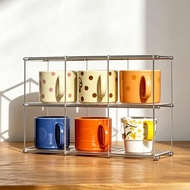 Nordic Style Multi-Grid Desktop Cup Storage Rack 12-Grid Display Rack Grid Rack Vertical Style 9-Gri