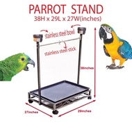 (CLEARANCE) Parrot Stand For All Large Parrots, 38Hx29Lx27W (inches) , 97H x 74L x 69W (cm)