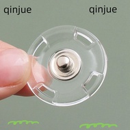 QINJUE 10Pcs Fastener, Acrylic Invisible Snap Button,  Round DIY Transparent Snap Fastener