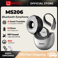MINISO MS206 Wireless Bluetooth Earphone AI Translator Earbud Smart Digital LED Display Bluetooth 6.