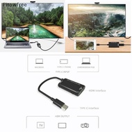 Fitow USB 3.1 Type C to 4K HDMI Conversion Adapter Cable For Android Phone Tablet FE