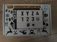 A6 LED 字母燈箱 送多款字母數字圖案卡