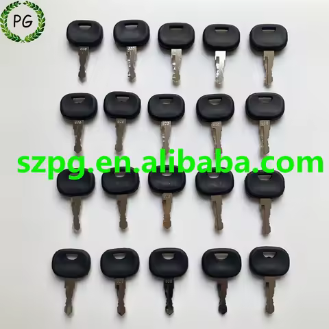 20PCS 606 10221073 Ignition Key For Liebherr John Deere Track Loader Heavy Equipment Starter