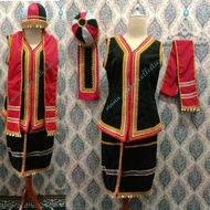 Baju Tradisional Moden Bidayuh/Dayak Borneo Sabah Sarawak