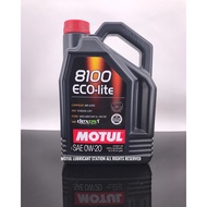 Motul 8100 Eco-Lite 0W20 5 Litres Made in France COD:Ipoh/Puchong RM300 5L