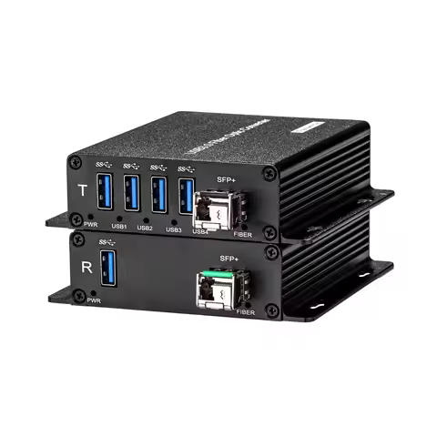 USB 2.0 Optical Fiber Transceiver Converter Terminal USB Extender Over Fiber Up To 20KM Plug And Pla