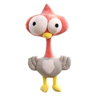 Aiousk Chick Plush Doll Funny Lovely Eye-popping Chicken Doll Plushies Ornament Fluffy Cartoon Poult
