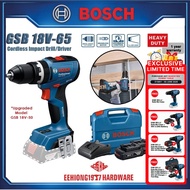 BOSCH GSB 18V-65 Brushless Cordless Impact Drill / Driver Gerudi Bateri GSB18V65 Cordless Drill