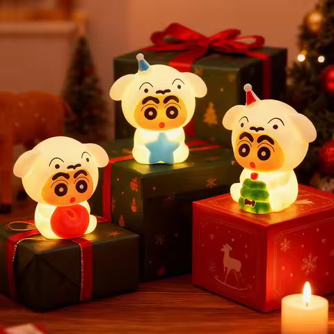 Shin-chan Table Ornament Christmas Shin-chan Decorations Desk Ornament Desk Accessories New Year Gif