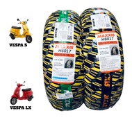 ยางนอก (MAXXIS) M6017 รุ่นVESPA S,VESPA LX(หน้า110/70-11,หลัง120/70-10)