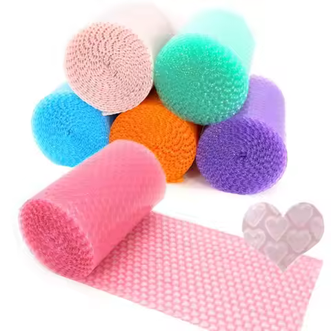 0.2*6M Lovely Thicked Heart Shape Bubble Wrap Shockproof Packaging Buffer Buffer Packaging Bubble Pa