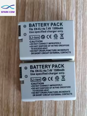 1500mAh EN-EL14a EN EL14 EL14a Camera Battery or Charger For Nikon P7800 P7700 P7100 D5500 D5300 D52