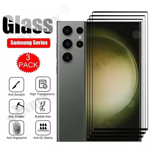 3 Pcs For Samsung S26 S25 Ultra S24 S23 Ultra Plus S25 FE A56 A55 A36 A35 A26 A16 9HD Screen Protect