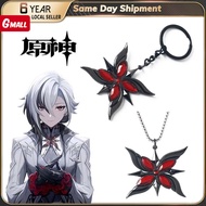 Gaming Peripherals Genshin Impact Genshin Impact Arlecchino Keychain Anime Pendant Give Friend Gift