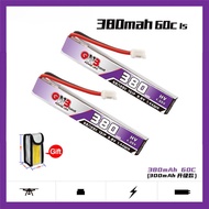 2Pcs GNB 1S 380mAh HV 3.8V 60C/120C Lipo Battery for RC FPV Tiny Quadcopter Helicopter Parts 3.8V Re