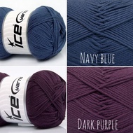 ICE YARN (Baby Cotton 100g) 100% Giza Cotton yarn for knitting/crochet/craft
