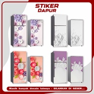 Beautiful And Luxurious Gray 1 And 2-door Refrigerator Sticker Stickers