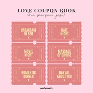 Love Coupon Book | Romantic Coupon Book | Custom Gifts | Custom Ticket Book | Custom Coupon Book By 