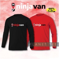 RIDER Ninjavan T-Shirt Cotton Short Long Sleeve Baju Ride Delivery