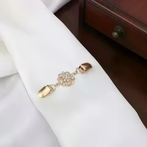 Elegant Sweater Clips Retro Back Cinch Shawl Cardigan Collar Clip To Tighten Dress Pant Waist Tighte
