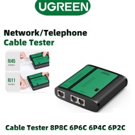 UGREEN 10950 Network Cable Tester RJ45 RJ11 LAN Cable CAT6 CAT7 CAT8 Telephone Cable Tester 8P8C 6P6