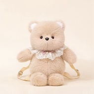 Cute Bear and Cat Backpack with Bow for Children | Soft Plush Backpack Meaningful Birthday Gift | Sh