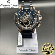 (Official Warranty) Alexandre Christie Stainless Steel Quartz Chronograph Men Watch 9603MCBBRBA